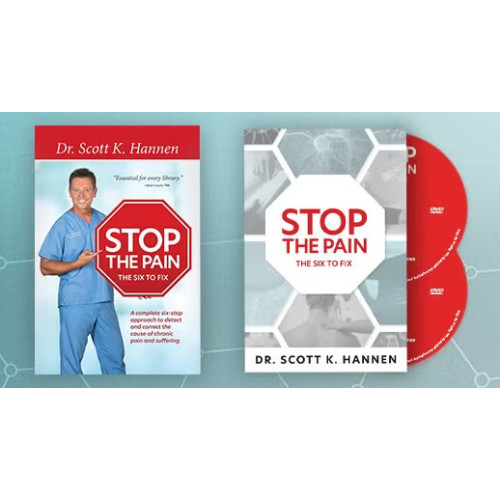 Stop the Pain: The Six to Fix by Dr. Scott K. Hannen – Book and DVD Set for Natural Pain Relief